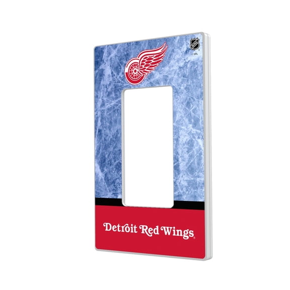 Detroit Red Wings Wordmark Single Rocker Lightswitch Plate
