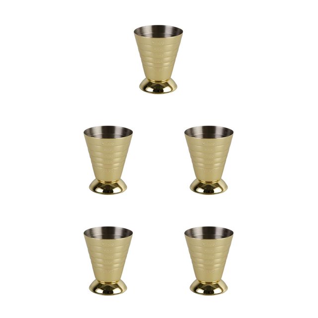 Wosthever Vaso de medición de acero inoxidable de 75ml, mezclador de bebidas de cóctel, vaso de medición de licor, taza de café Mojito, 1 Type2 NO2