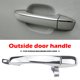 thumbnail image 2 of Repuesto de manija de puerta exterior derecha cromada para CHRYSLER 300 05-10 Likrtyny Para estrenar, 2 of 9