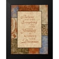 thumbnail image 2 of Grey, Jace 12x14 Black Modern Framed Museum Art Print Titled - Achieve Your Dreams, 2 of 5