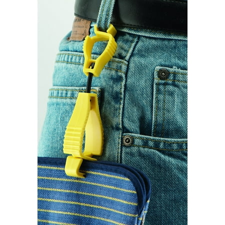 Glove Clip - 1939YW Yellow The Original Glove Clip, These ingenious clips help reduce hand injury by keeping work gloves readily accessible By Glove Guard