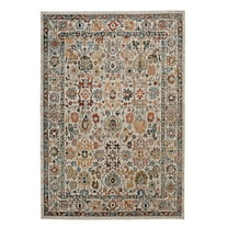 Linon Great Zero Laramie Ivory & Blue 8x10, Rug