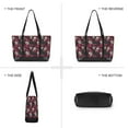 thumbnail image 6 of FORMRS Canvas Laptop Tote Bag for Women with 15.6" Computer Compartments Shoulder Handbag, Skull Red Rose Pattern, 6 of 7