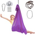 thumbnail image 1 of Muyoka Columpio de terapia Kyoffiie Columpio sensorial colgante de nailon respetuoso con la piel con alta capacidad de carga Hamaca elástica ajustable para niños para niños Adultos Niños al aire libre Muyoka Hogar, 1 of 7