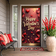 thumbnail image 6 of LUUFILx Valentine's Day Love Backdrop Cupid Heart Banner Wedding Party Decoration Celebration Photography Prop Romantic Background, 6 of 8