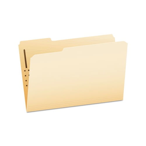 Manila Folders with One Fastener 1/3-Cut Tabs, Legal Size, 50/Box