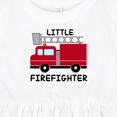 thumbnail image 4 of Inktastic Red Fire Little Firefighter Girls Baby Dress, 4 of 5
