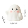 thumbnail image 3 of Luz Nocturna Fantasma de Halloween, Luz de Silicona para Dar Palmaditas, Luz Fantasma, Efectos de Sonido Interactivos Coloridos, 3 of 7