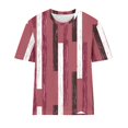 thumbnail image 4 of Fiudx Ropa de Mujer Top de Manga Corta con Cuello Redondo y Estampado Informal para Mujer, 4 of 4
