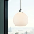 thumbnail image 4 of 516-1P-BK-G124-10 Innovations Lighting Athens - 1 Light Cord Hung Mini Pendant In Industrial Style-13 Inches Tall and 10 Inches Wide-Matte Black, 4 of 7
