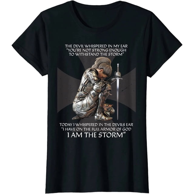 Camiseta Cristiana para Mujer con Cruz y Versículo Bíblico - Diseño Tierno y de Fe