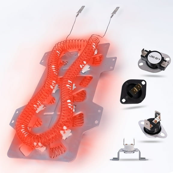 DC47-00019A Dryer Heating Element DC47-00019A 5300W 240V for Samsung Dryers Replaces DC96-00887A DC47-00016A DC32-00007A DC47-00018A DV42h5000ew/a3 DV45h7000ew/a2 DV48h7400ew/a2 Thermal Fuse