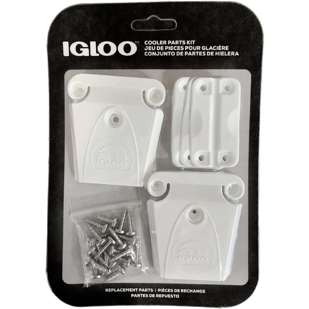 Kit de piezas de plástico para enfriador Igloo, 2 cierres, 3 bisagras y tornillos