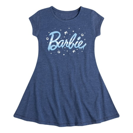 

Barbie - Winter Breeze - Icy - Snowflakes - Toddler And Youth Girls Fit And Flare Dress