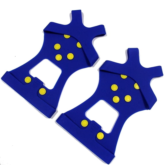 Ice Grips, Ice Cleats, Ice Shoe Grips Anti Slip for Men Women, Ice Grips Traction Cleats Grippers Non-Slip Over Shoe/Boot Rubber Spikes Crampons with 10 Steel Studs Crampons