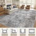 thumbnail image 6 of UERMEI 10'x12' Washable Area Rugs for Living Room, Modern Abstract Printed Carpet, Non Slip Indoor Rug for Bedroom Home Decor Carpets, Gray, 6 of 11