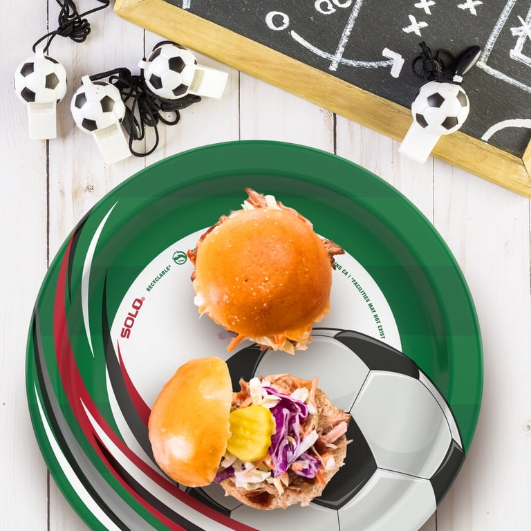 Solo Heavy Duty Disposable Paper Plates, Grease Resistant, 8.5in