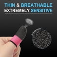 thumbnail image 6 of Uxcell Mobile Gaming Finger Sleeve Controller Finger Thumb Sleeve Finger Gloves Grey/Pink, Anti Sweat, Pack of 10, 6 of 6