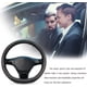 thumbnail image 3 of Funda deportiva para volante de coche en forma de D, de microfibra transpirable y piel sintética, antideslizante y protectora para el tipo D, 38 cm (15") de diámetro (marrón), 3 of 5