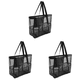 thumbnail image 2 of JShteea Bolso Playa Malla Casual Bolso Mano Gran Capacidad Bolso Playa (Negro), 2 of 8