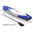 thumbnail image 2 of GVN Soft Top Surfboard, Small Surfboard,11 Feet Adjustable Inflatable Stand up Paddle SUP Surfboard with Bag, 2 of 7