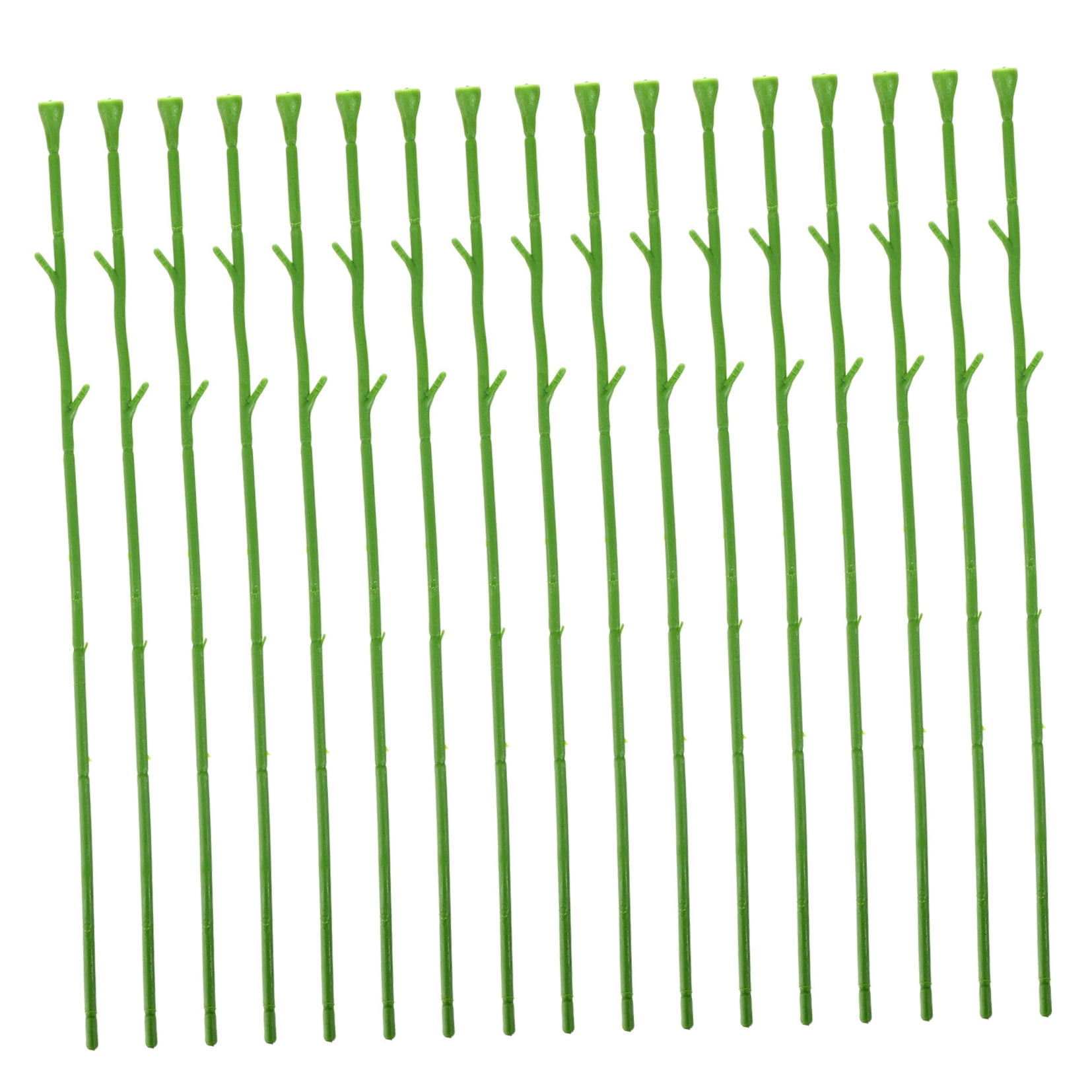 3 Count DIY Making Flower Rod Artificial Head Accessory Flowers Bouquet Floral Stem Wire Baby Green