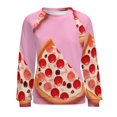 thumbnail image 7 of Sweatshirt For Womens Crewneck Fun Pizza Hoodies Teen Girls Cute, 7 of 7