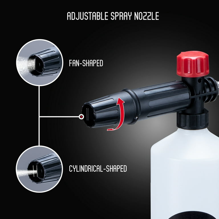 suds.lab Suds Lab F1 Professional Foam Cannon, Adjustable Foam Nozzle, with  XP High Foaming Car Wash Shampoo Bundle