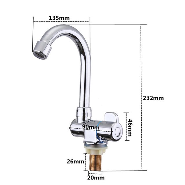 Becaristey RV Pliant Simple Froid Rotation 360 Degrés Montage 1/2 Po pour RV Motorhome 1Ensemble