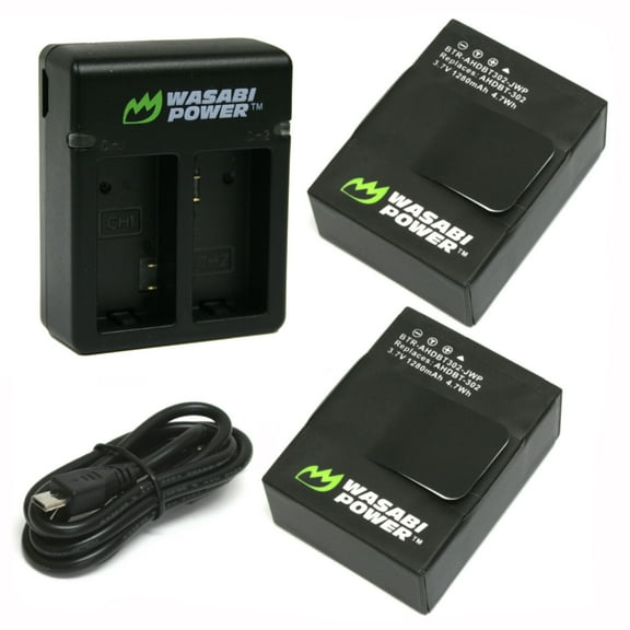 Wasabi Power GoPro HERO3 Single Charger, 2 pack