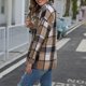 thumbnail image 5 of Blusas de otoño con cuello en V para mujer Estilo casual de un solo pecho Traje de diario de corte holgado FLhrweasw Para estrenar, 5 of 9