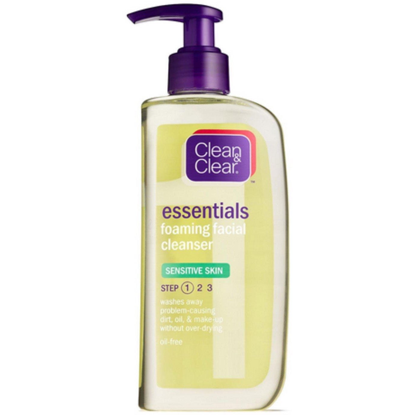 Clean & Clear Essentials Foaming Cleanser Sensitive Skin, 8 Oz