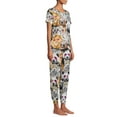 thumbnail image 6 of Secret Treasures Women's Plus Size Short Sleeve T-Shirt and Joggers Pajama Set, 6 of 6