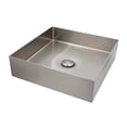 thumbnail image 2 of Ovalin Lavabo Rubinett Cuadrado Acero Inoxidable 304 Color Satinado, 2 of 6