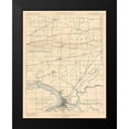 thumbnail image 2 of USGS 12x14 Black Modern Framed Museum Art Print Titled - Tonawanda New York Quad - USGS 1900, 2 of 5