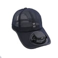 thumbnail image 5 of Solar & USB Charging Fan Hat, Adult Mesh Cooling Baseball Cap with Fan, Adjustable Unisex Sun Visor for Hiking Fishing Golf(Black), 5 of 5