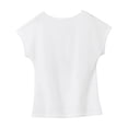 thumbnail image 4 of Camiseta de mujer suave básica para vacaciones, desplazamientos, oficina, compras, trabajo SG, 4 of 7