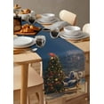 thumbnail image 6 of Ldtrchee Christmas Table Runner 48 Inches, Winter Beach Pine Tree Xmas Holiday Bed Runner Dresser Scarves Tabletop for Indoor Outdoor Parties/Ceremony/Banquet, 13" x 48", 6 of 8