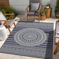 thumbnail image 2 of 2 Ft. 7 In. X 3 Blue Indoor/outdoor Area Rug - Sunshine Collection Stain , Polypropylene, & Pet Home Decor Polypropylene , For Indoor Outdoor, Accepted, 2 of 2