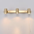 thumbnail image 4 of Globe Electric Minimalist 22" 3-Light Matte Brass Plug-in Track Light, 4 of 6