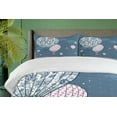thumbnail image 4 of Ambesonne Retro Duvet Cover Set, Air Balloons Polka Dots, 2-Calking, Slate Blue Pale Pink, 4 of 7