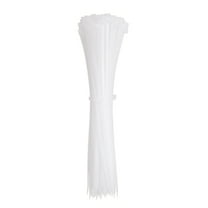 Uxcell 50pack Cable Zip Ties, Plastic Nylon Ties Wraps, 6-Inch/150mm Self-Locking Wire Cord Electrical Zip-Ties, White