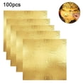 thumbnail image 2 of 100 piezas de láminas de estaño de cobre y oro y plata, láminas de oro y plata para decoración de uñas, láminas de oro de imitación, manualidades, pintura, láminas de oro DIY, 2 of 8