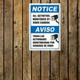 thumbnail image 5 of BTFSigns Spanish 5 Pack 12" x 16" Warning Sign All Activities Monitored By Video Camera Notice Signs, 5 of 7