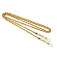thumbnail image 5 of Cadena para gafas de tres piezas para mujer/hombre (plata, oro, negro, 75 cm de largo), cadena para gafas de sol, cadena para gafas de lectura de metal antideslizante, cadena para gafas deportivas pa, 5 of 5