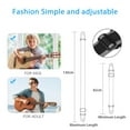 thumbnail image 4 of Adjustable Guitar Strap, DISEN Nylon Guitar Straps for Electric/Acoustic Guitar Bass Ukulele, Electric Guitar Strap Shoulder Belt with 3 Pick Holders, Guitar Accessories Set - Black, 4 of 9