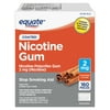 Equate Nicotine Coated Gum 2 mg, Stop Smoking Aid, Cinnamon Flavor, 160 Ct