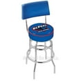 thumbnail image 2 of 25" L7C4 - Chrome Double Ring Villanova Swivel Bar Stool with a Back by Holland Bar Stool Company, 2 of 7