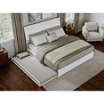thumbnail image 4 of AFI, Andorra King Platform Bed with Panel Footboard and Twin XL Trundle, White, 4 of 10