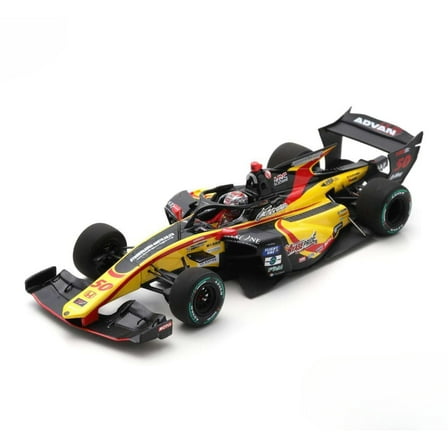 Honda Super Formula B-MAX SF23 Nobuharu Matsushita (BYOBUGAURA B-Max Racing Team M-TEC HR-417E 2023) 1:43 scale diecast model other racing car in Black/Yellow by Spark